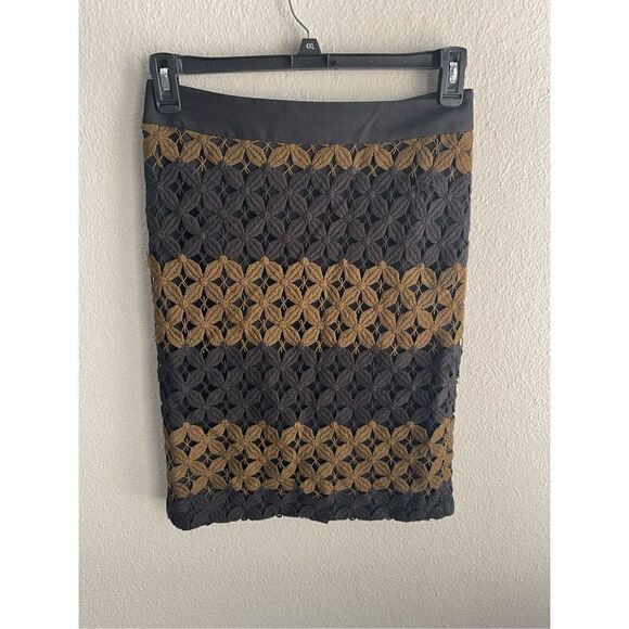 LOFT Crochet Overlay Pencil Skirt - Picture 1 of 4